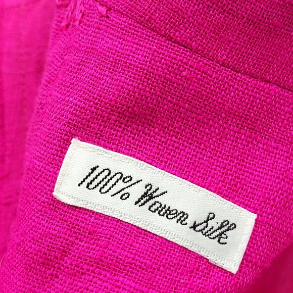 Vtg Woven Silk Blazer Jacket With Embroidered Starburst Design Size XL - Picture 6 of 9